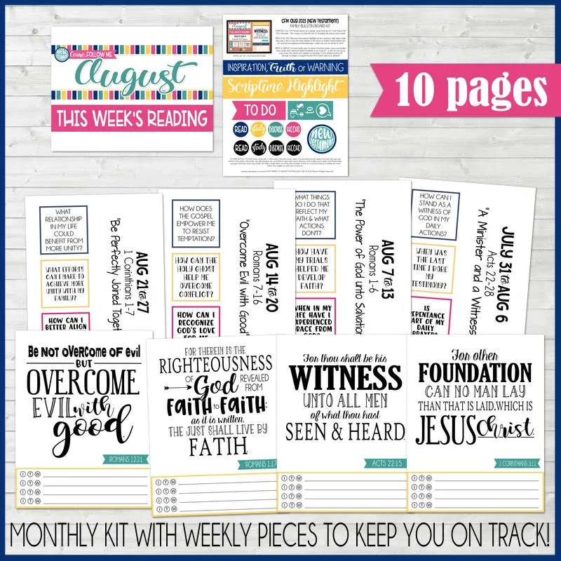 2023 CFM New Testament Family Bulletin Board Kit {AUGUST} PRINTABLE