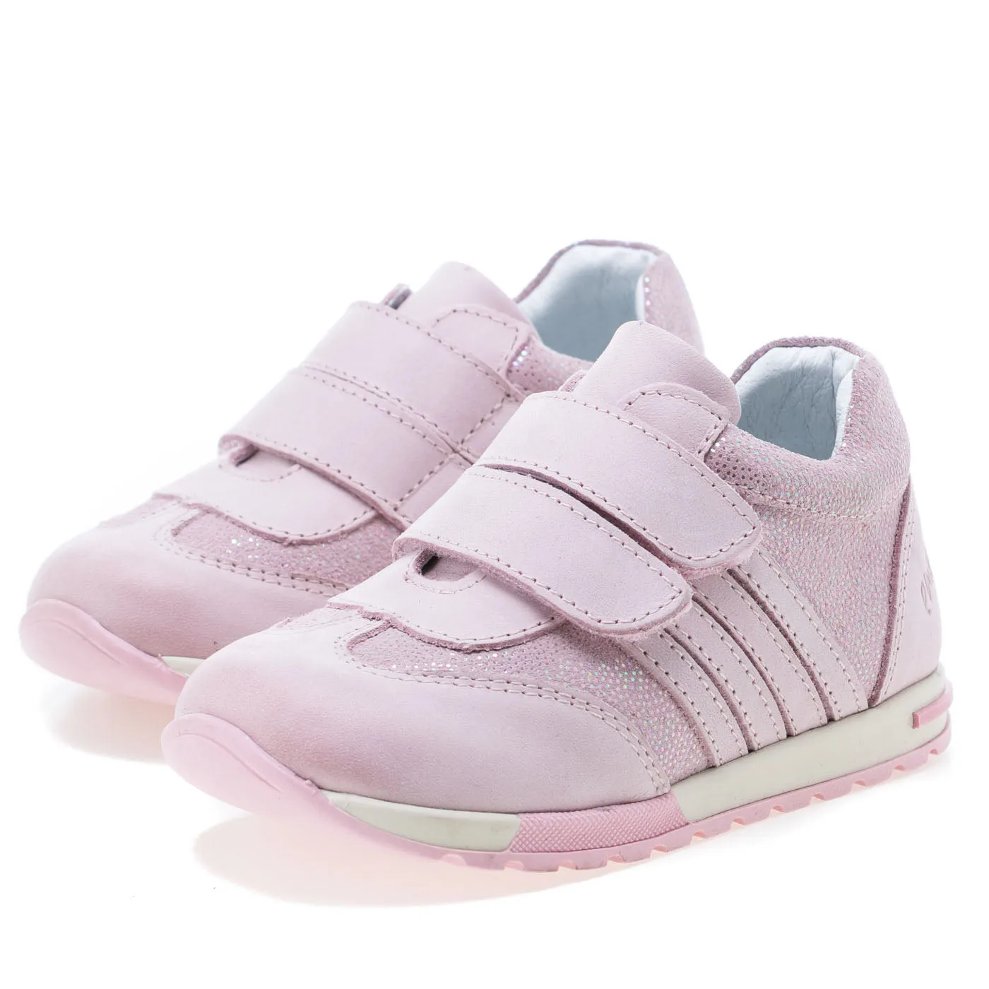 (2333-19) Emel light pink Velcro Trainers