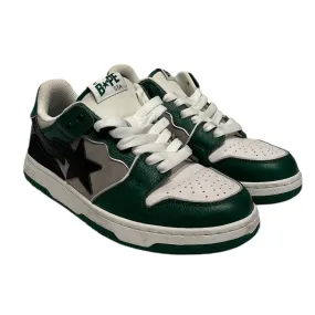 A BATHING APE/Low-Sneakers/US 9/Cotton/GRN/pine green