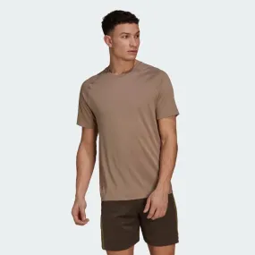 Adidas Men's Yoga Training Tshirt -Brown