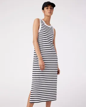 ADUT DRESS - BLACK ROCK STRIPE