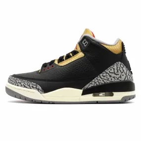 AIR JORDAN 3 RETRO BLACK CEMENT GOLD (WOMEN'S) 2022