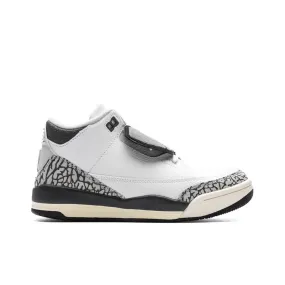 Air Jordan 3 Retro Hide N Sneaks (PS) - White/Black/Iron