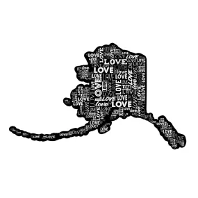 Alaska Love Sticker