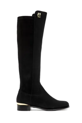 Albany Knee Boot (Black Suede)