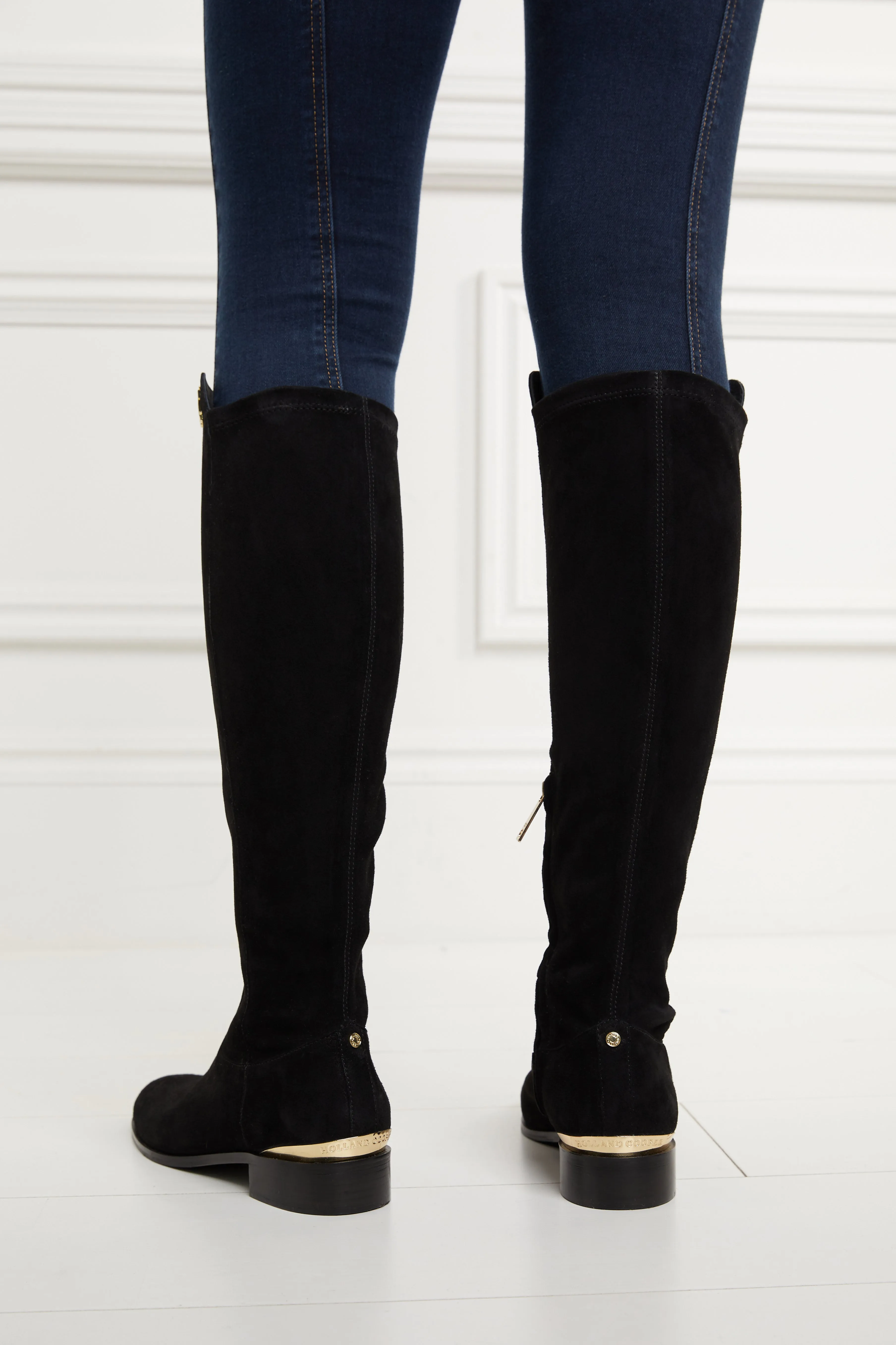 Albany Knee Boot (Black Suede)