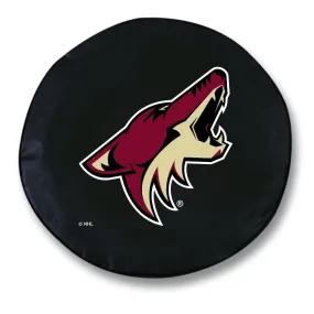 Arizona Coyotes HBS Black Vinyl Fitted Spare Car Tire Cover