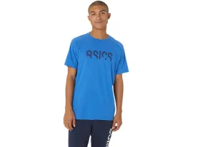 ASICS MEN'S GRAPHIC BLUE TEE