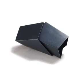 Asymmetric Folding Rectangle Brooch