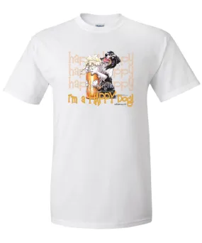 Australian Shepherd  Black Tri - 2 - Who's A Happy Dog - T-Shirt