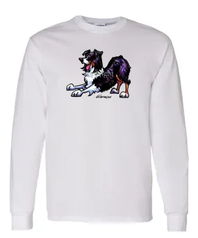 Australian Shepherd  Black Tri - Cool Dog - Long Sleeve T-Shirt