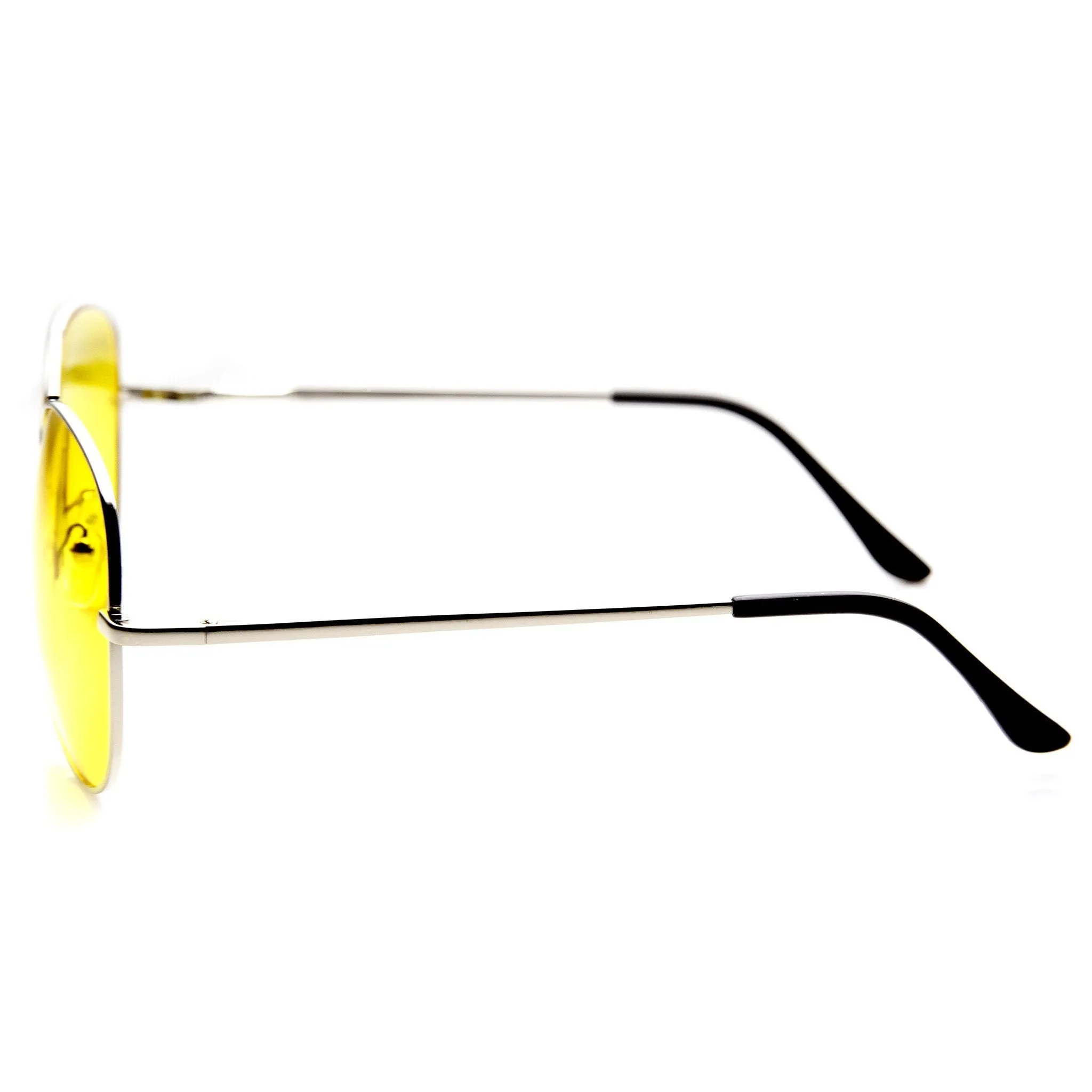 Aviator Sunglasses With Yellow Driving Lens