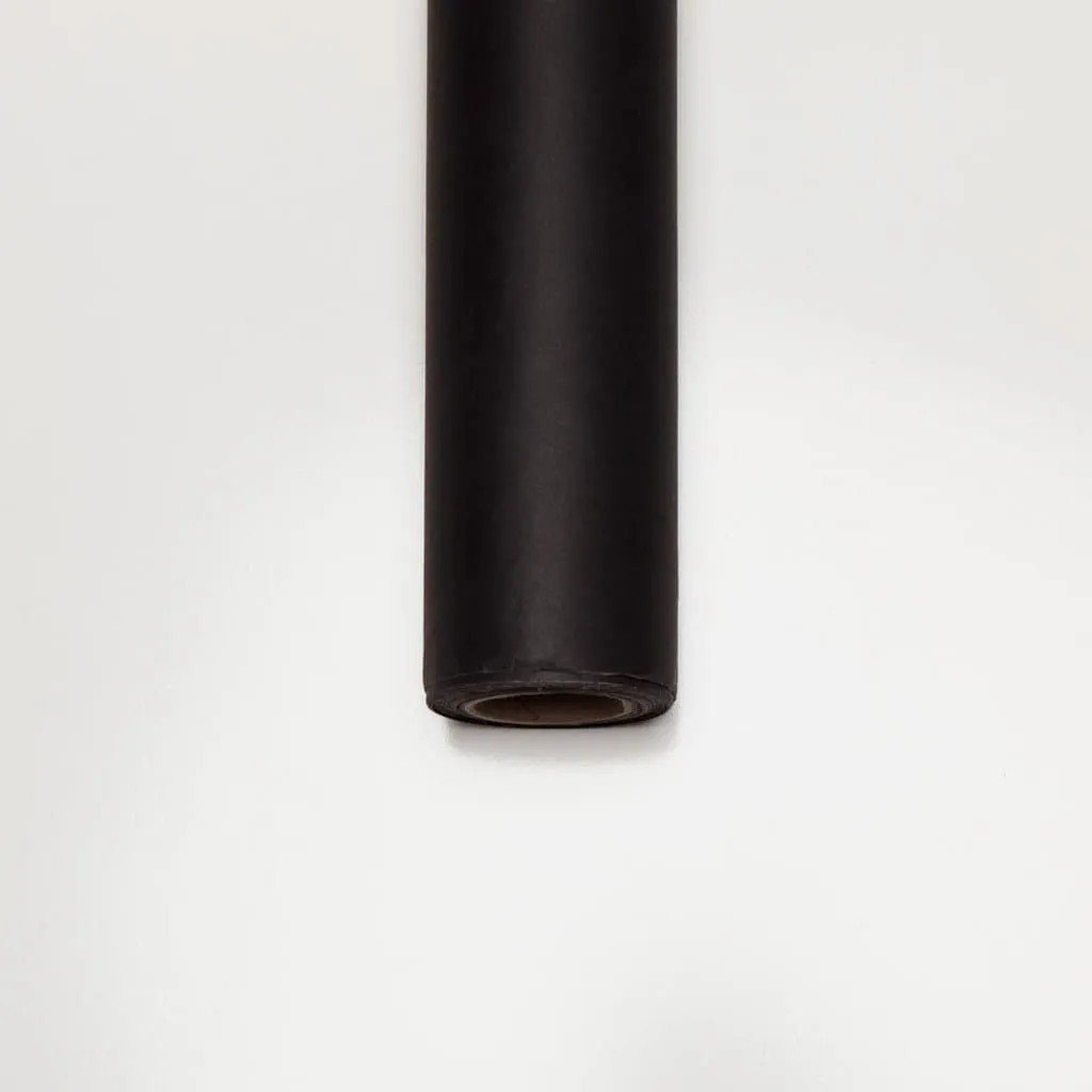 Badabing Black Paper Roll Photography Studio Backdrop Half Width (1.36 x 10M)