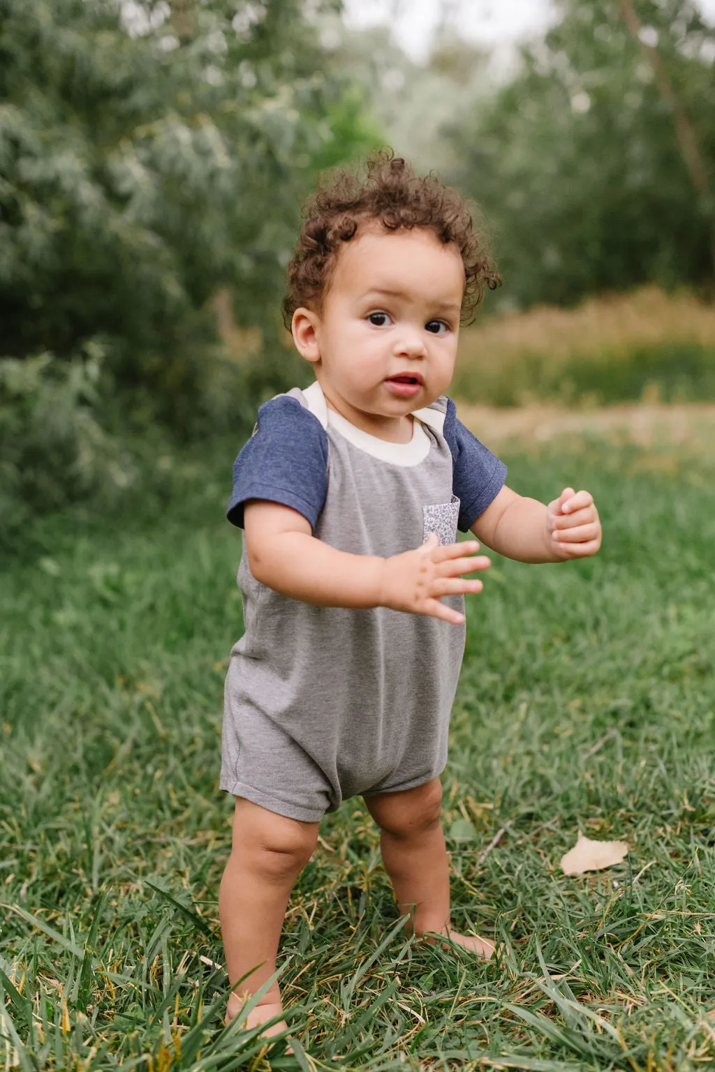 Bamboo Shortall in Stone Inkberry