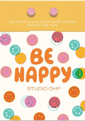 Be Happy | Good Day Smiley Face Earrings