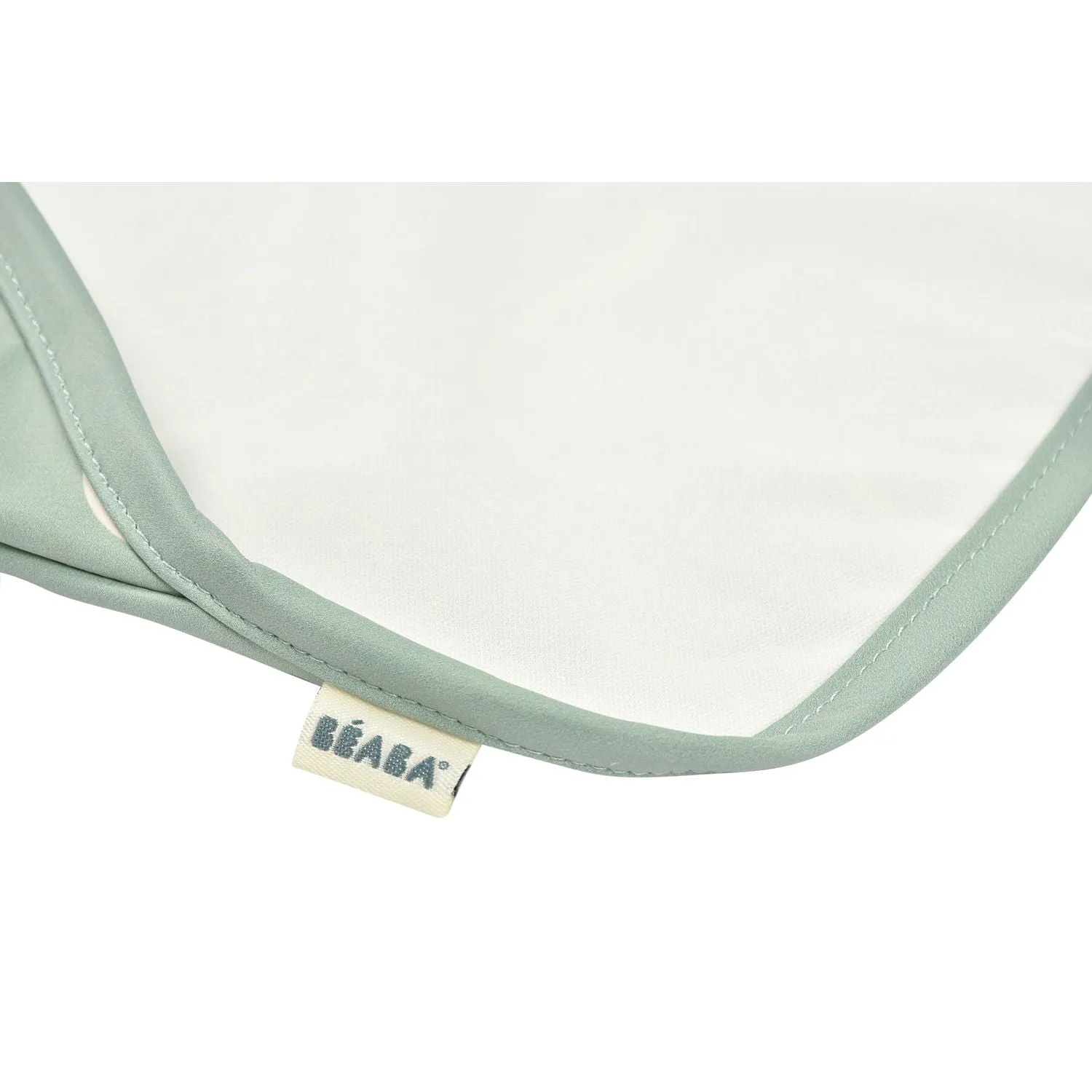 Beaba 2 in 1 Bib with Removable Sleeves - Sage Green