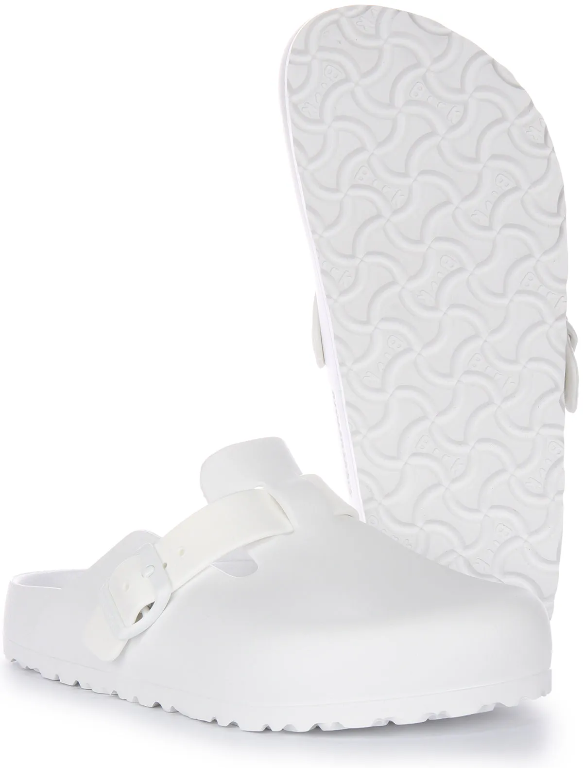 Birkenstock Boston Essentia EVA In White | Narrow Fit