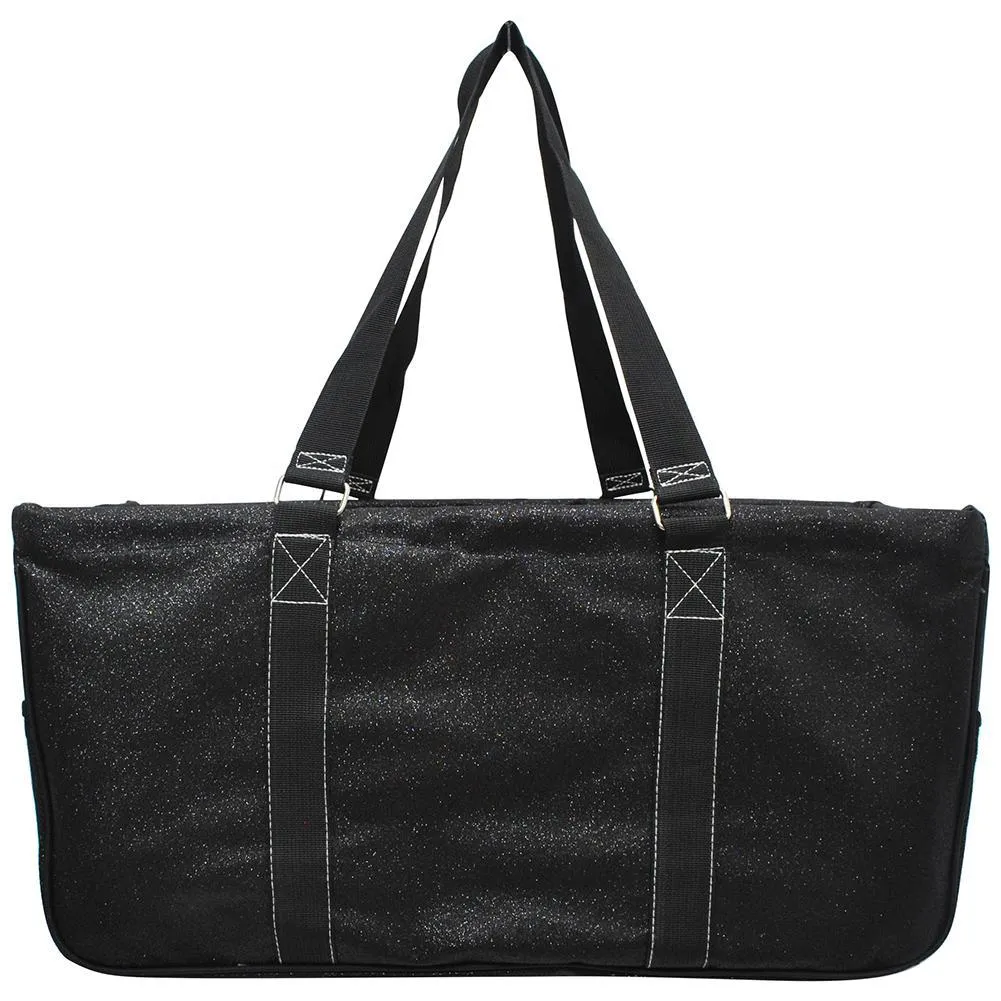 Black Glitter NGIL Utility Bag