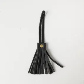 Black Kodiak Leather Tassel