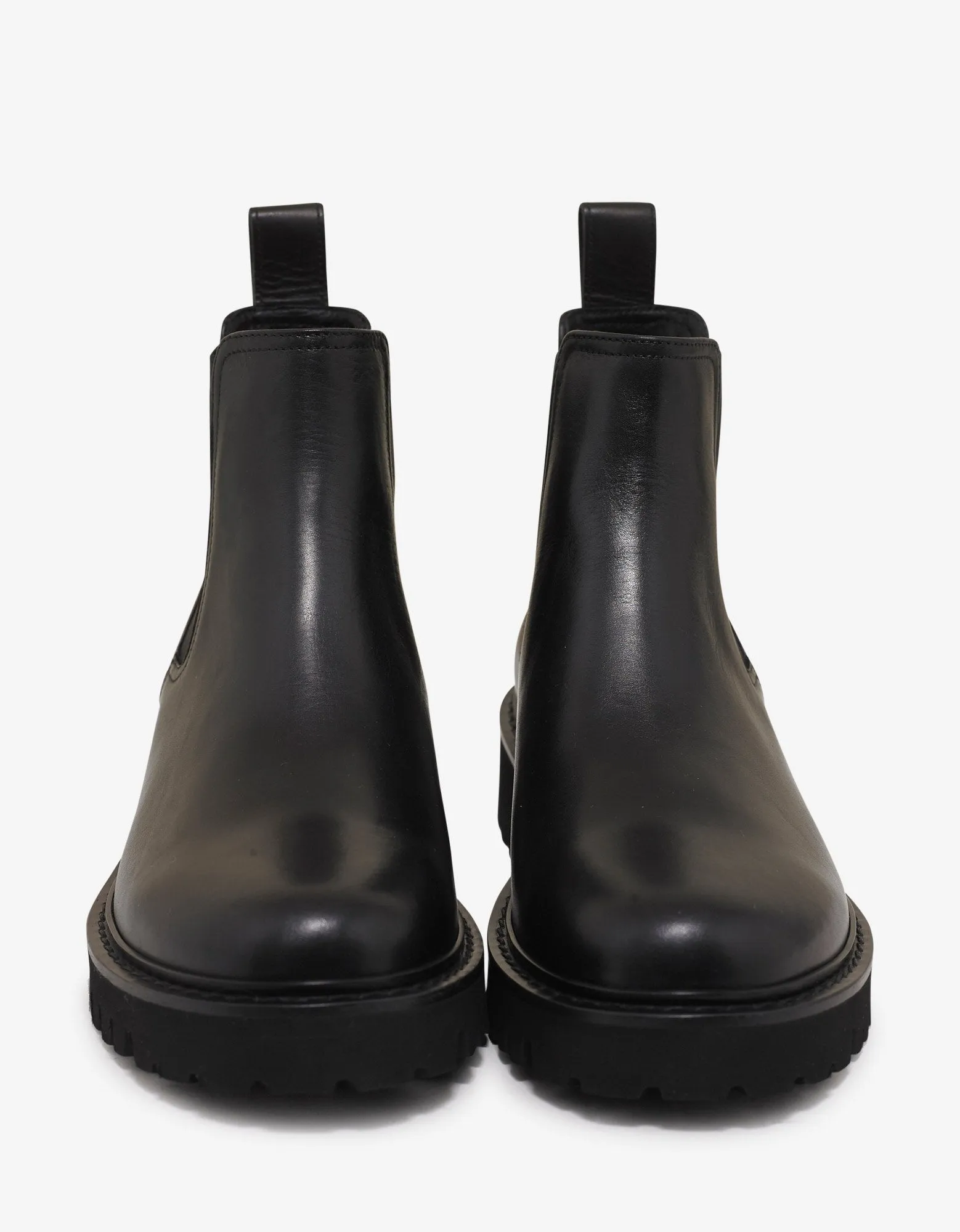 Black Logo Badge Chelsea Boots