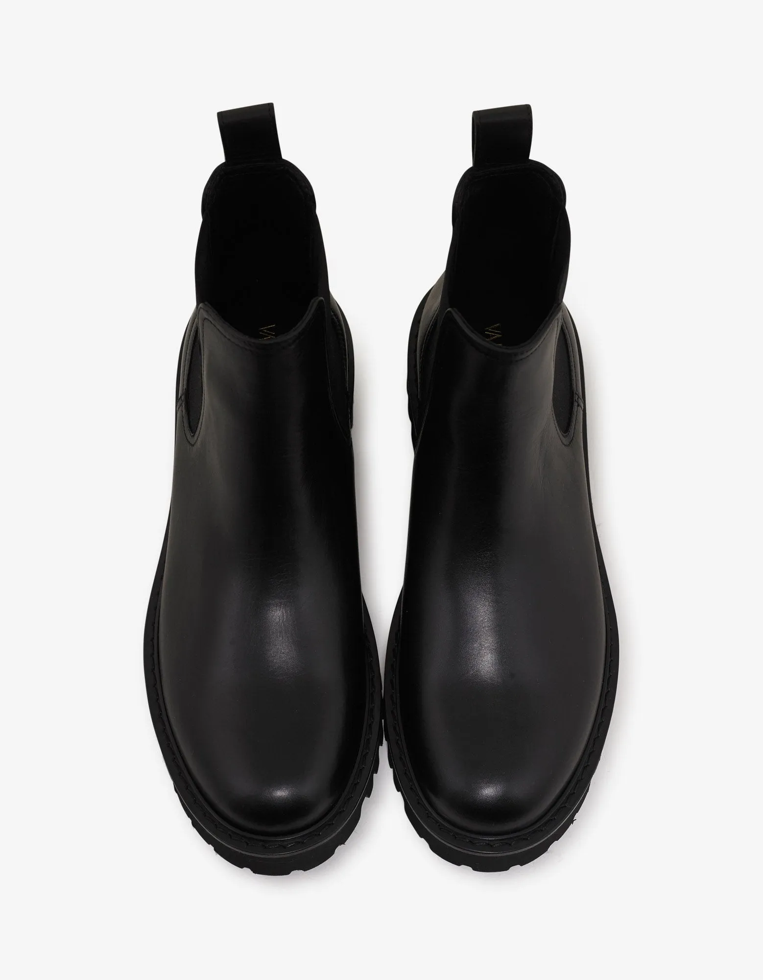 Black Logo Badge Chelsea Boots