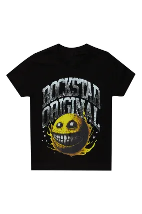 Boys Parsons Black Graphic T-Shirt