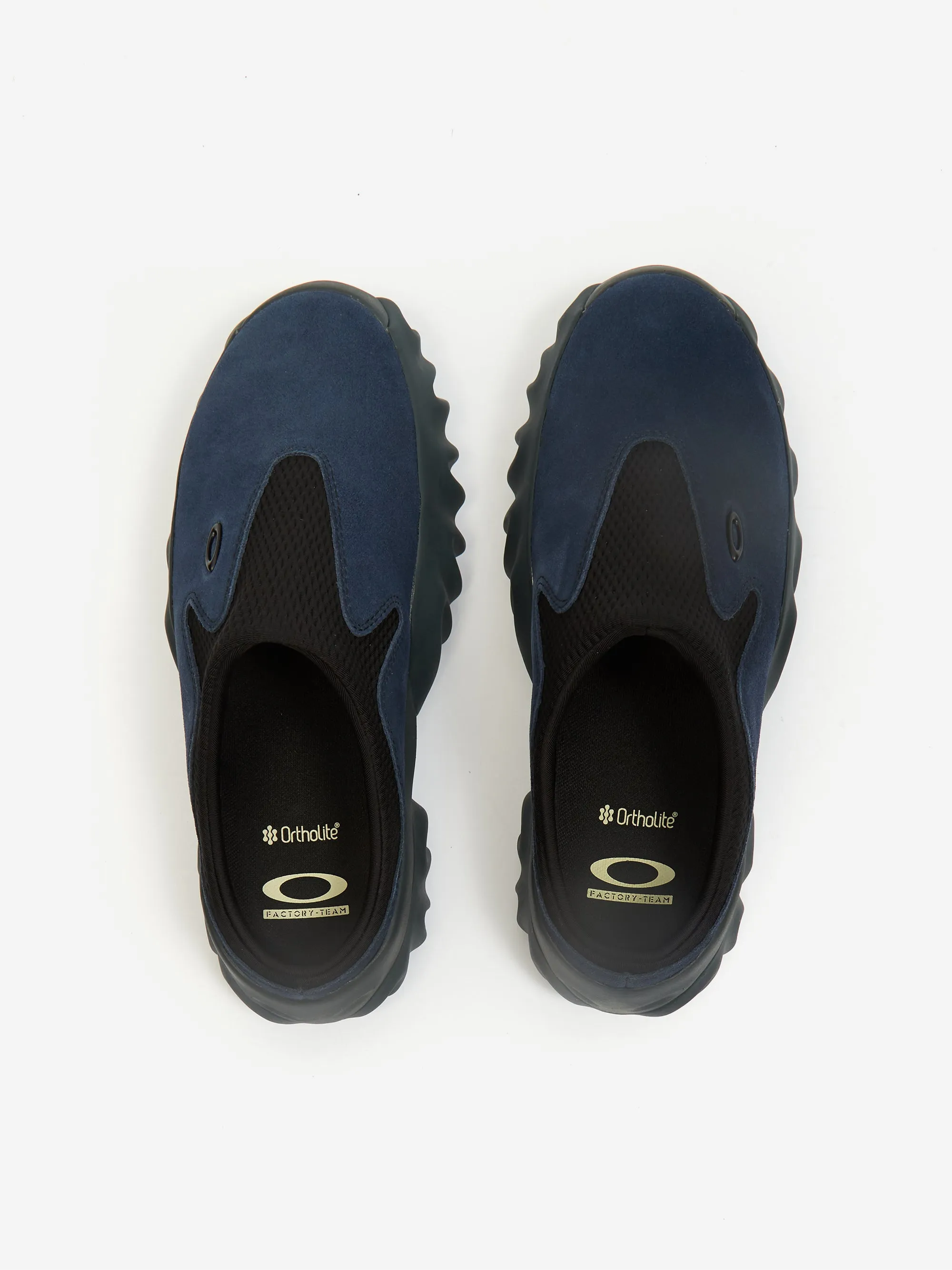 Brain Dead x Oakley Factory Team Suede Chop Saw Mule - Navy/Black