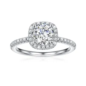 Brilliant Halo Round Cut Engagement Ring