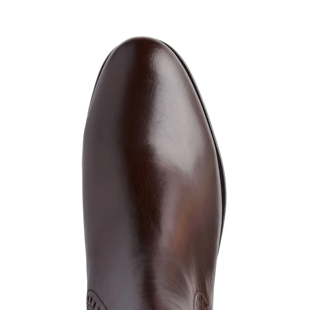 Brogued Chelsea Ankle Boots - Mahogany