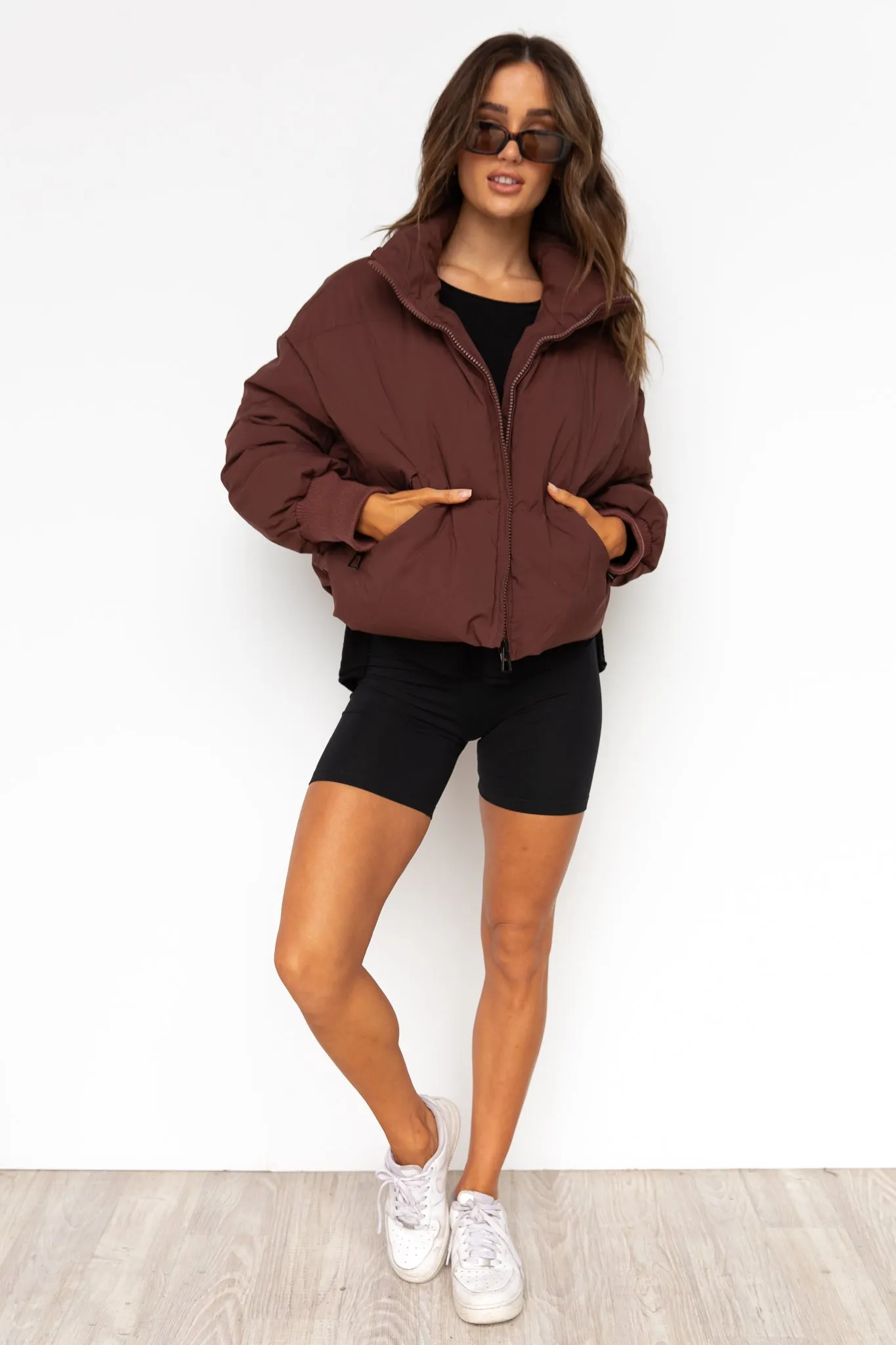 Bronte Puffer Jacket - Brown