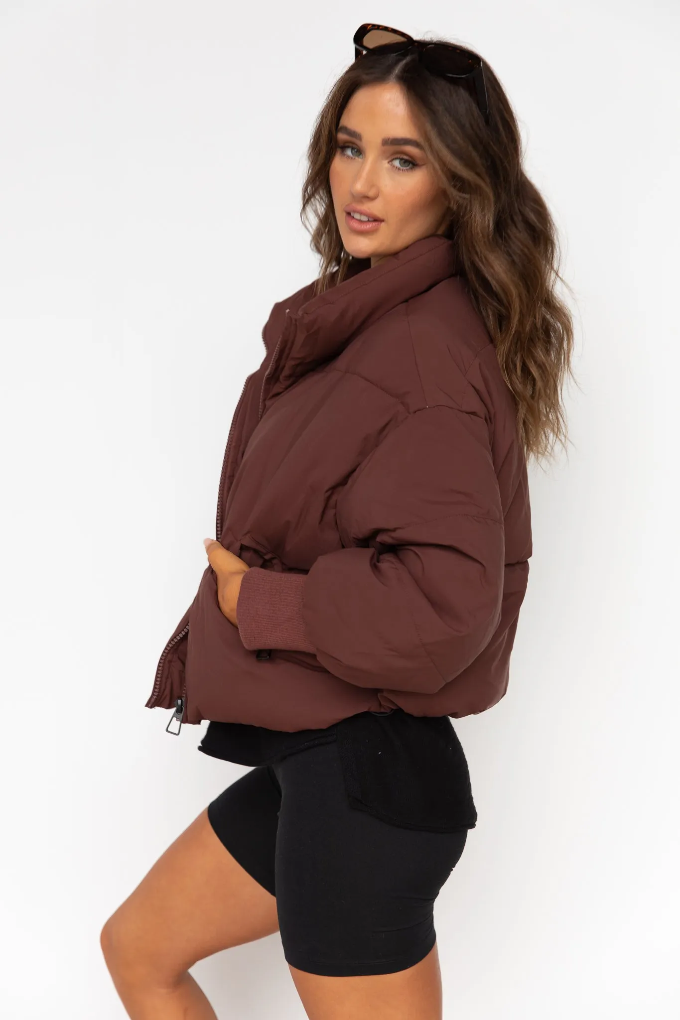 Bronte Puffer Jacket - Brown