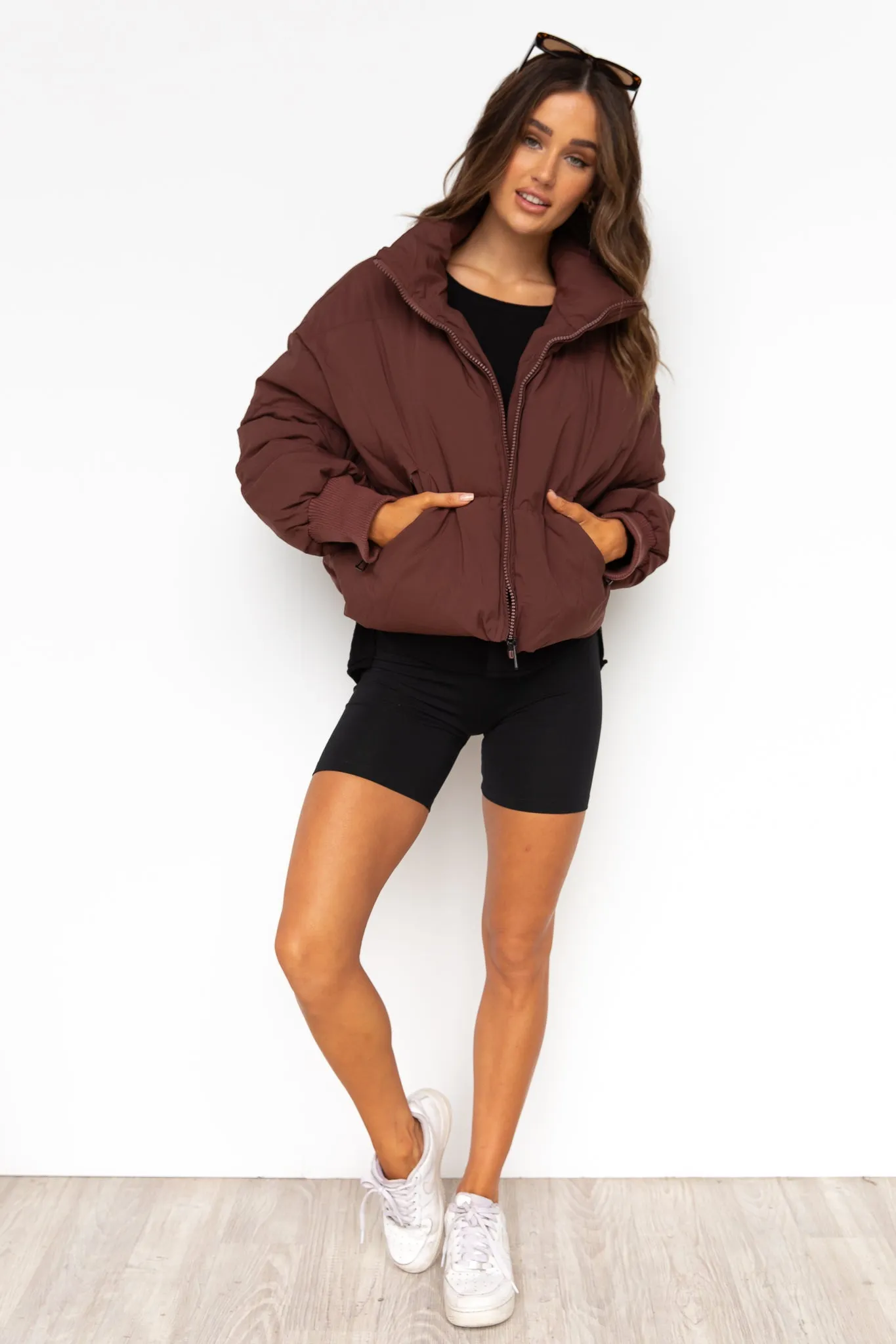 Bronte Puffer Jacket - Brown