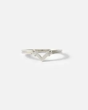 Canal / Curved 2 Stone Ring