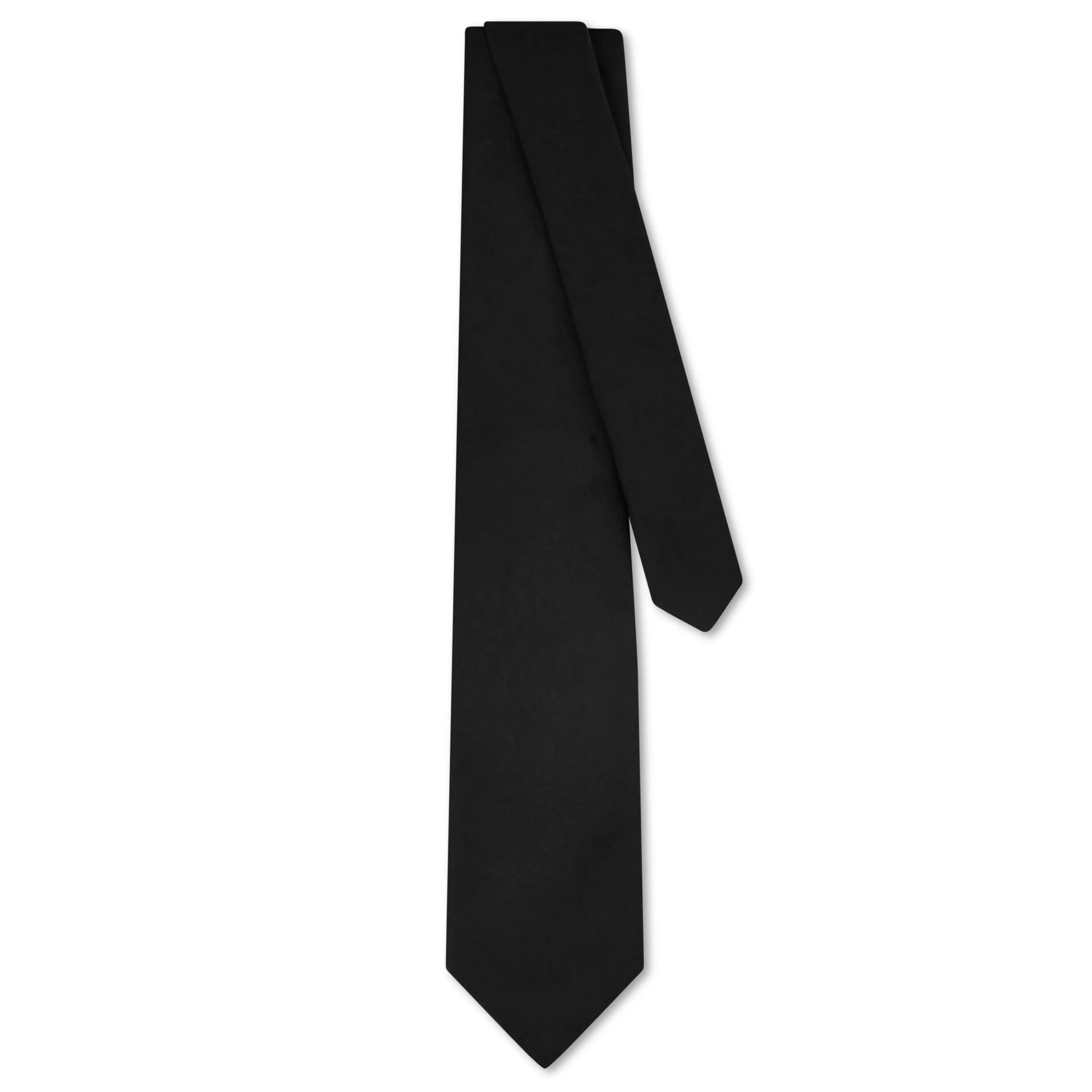 Canali Black Silk Tie