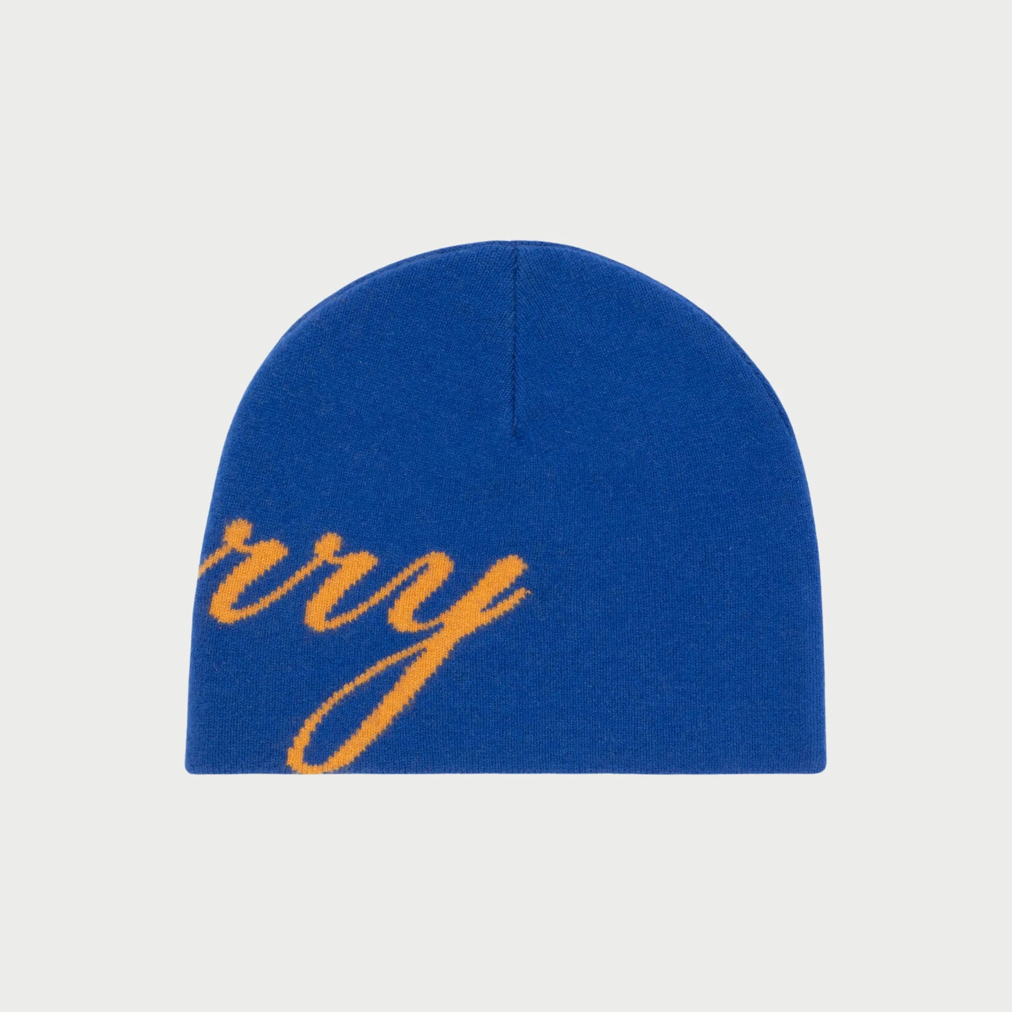 Cashmere Skull Cap Beanie (Blue)