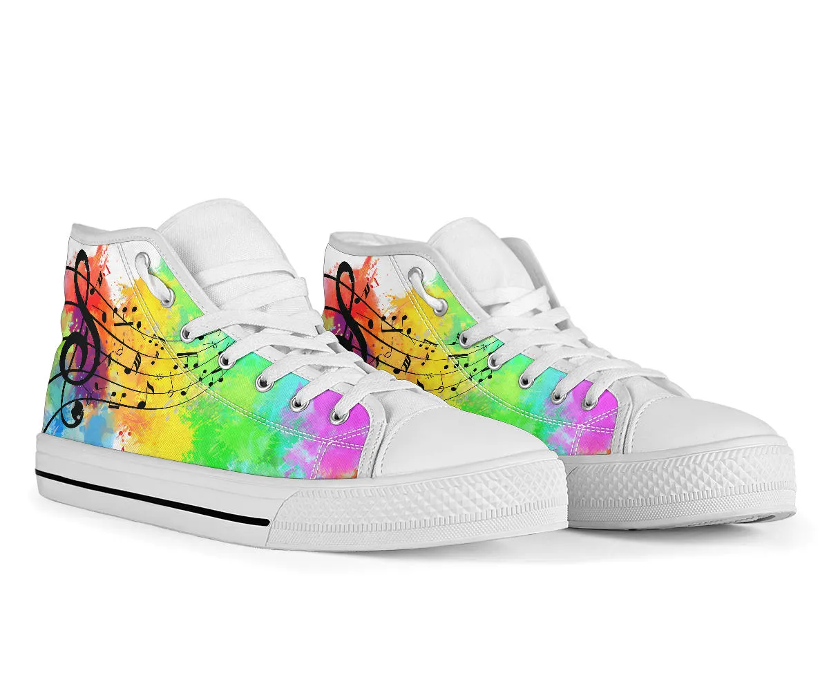 Color Splash Music High Top Shoe