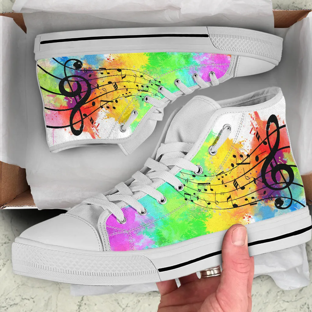 Color Splash Music High Top Shoe