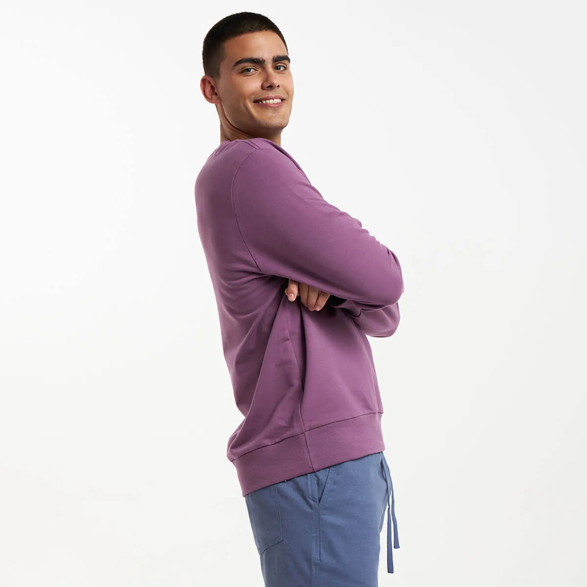 Crew Neck Sweater | Grape