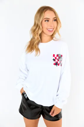 Devon Graphic Sweatshirt - Down Set Red