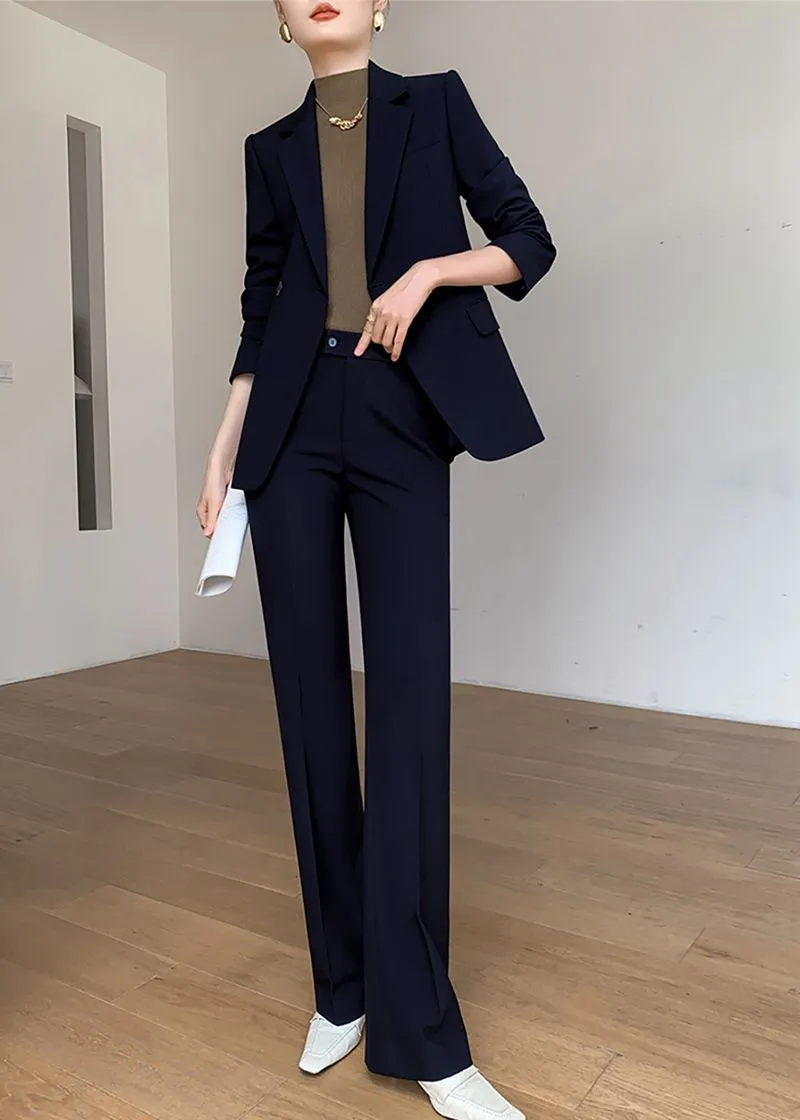 Double Breasted Blazer Pants Suit Two-Piece Set