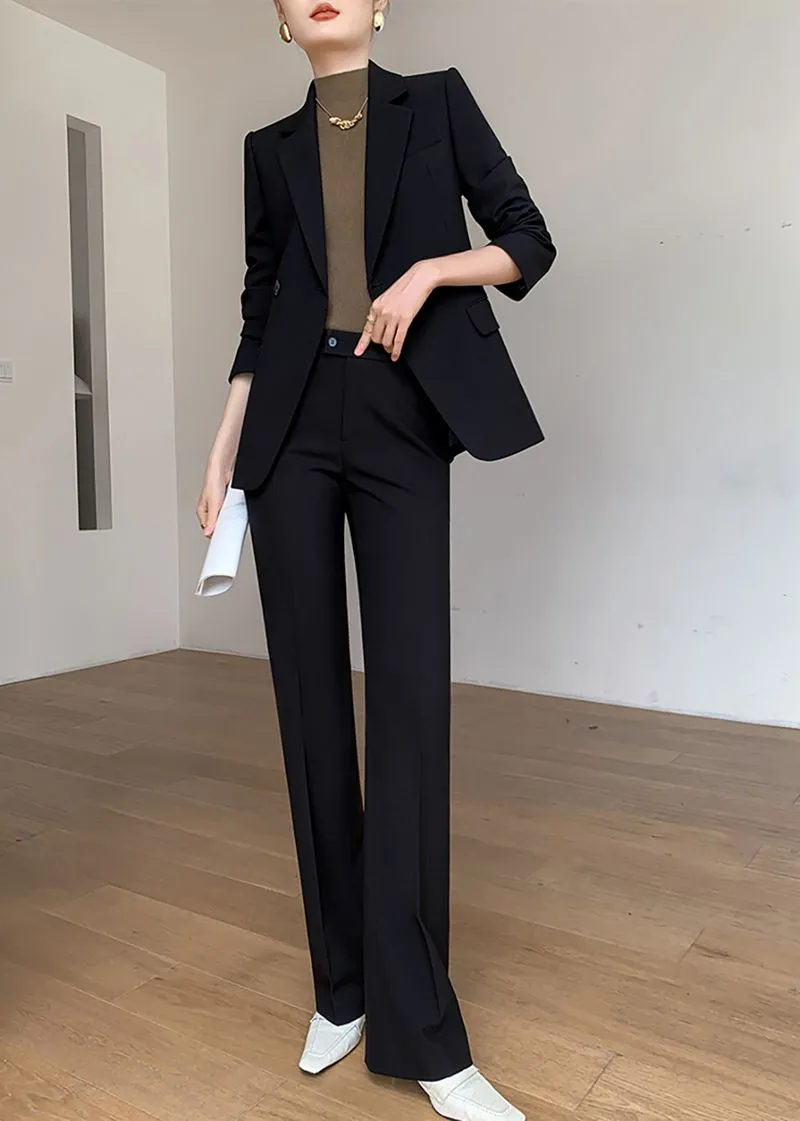 Double Breasted Blazer Pants Suit Two-Piece Set