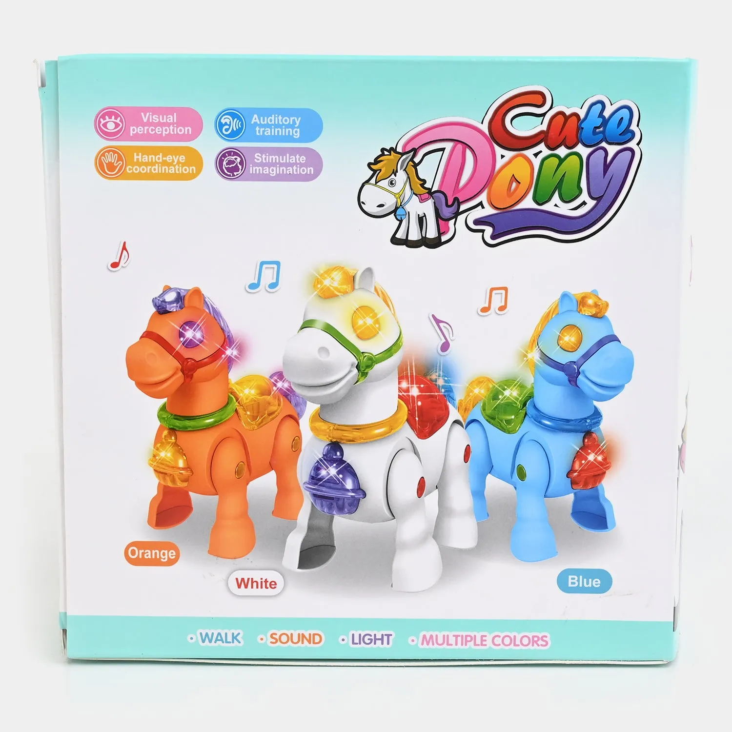 Electric Light & Music Walking Robot Along Horse Toy