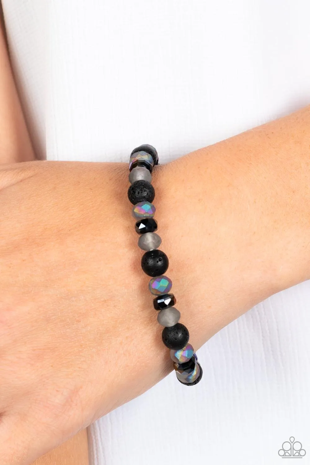 Endless LAVA Multi Oil Spill and Lava Stone Bracelet - Paparazzi Accessories