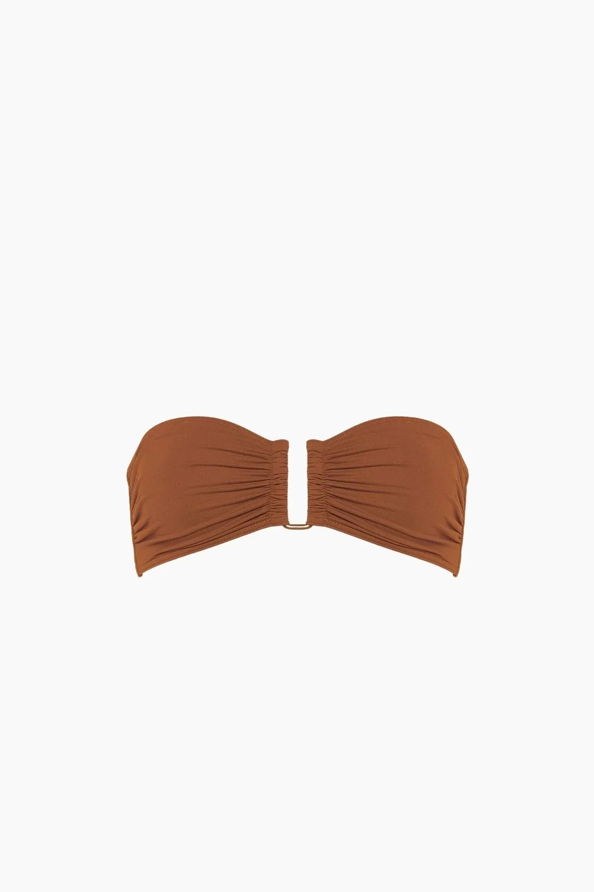 Eres Show Strapless Bikini Top - Caramelo