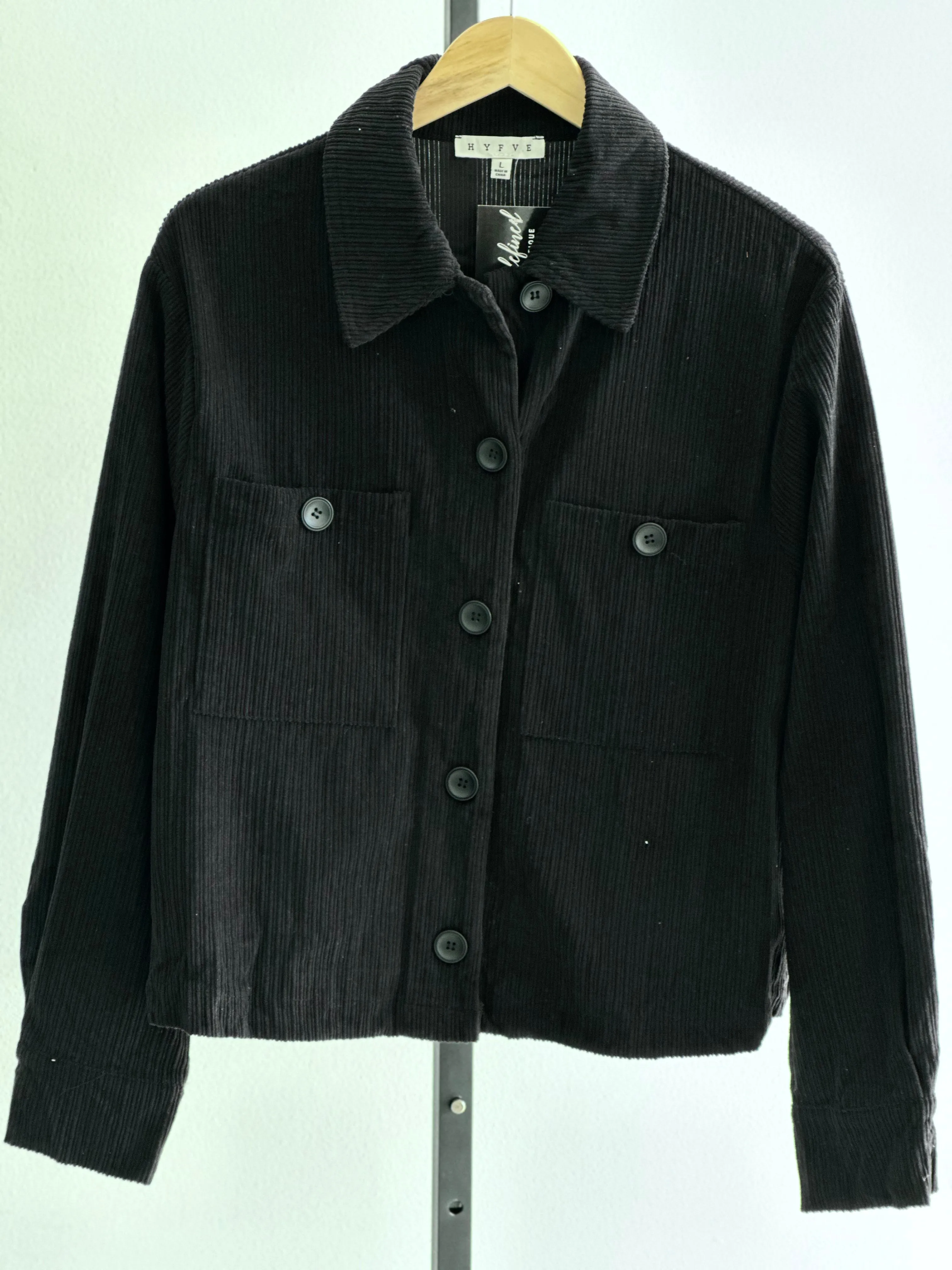 Essential Corduroy Big Buttoned Shacket