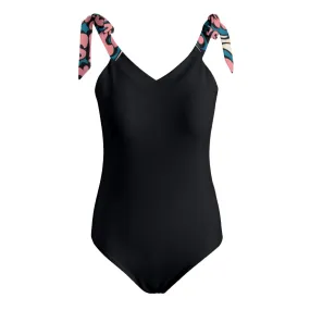 Everyday is a Fresh Start Women's Tie Shoulder Onepiece Padded Swimsuit