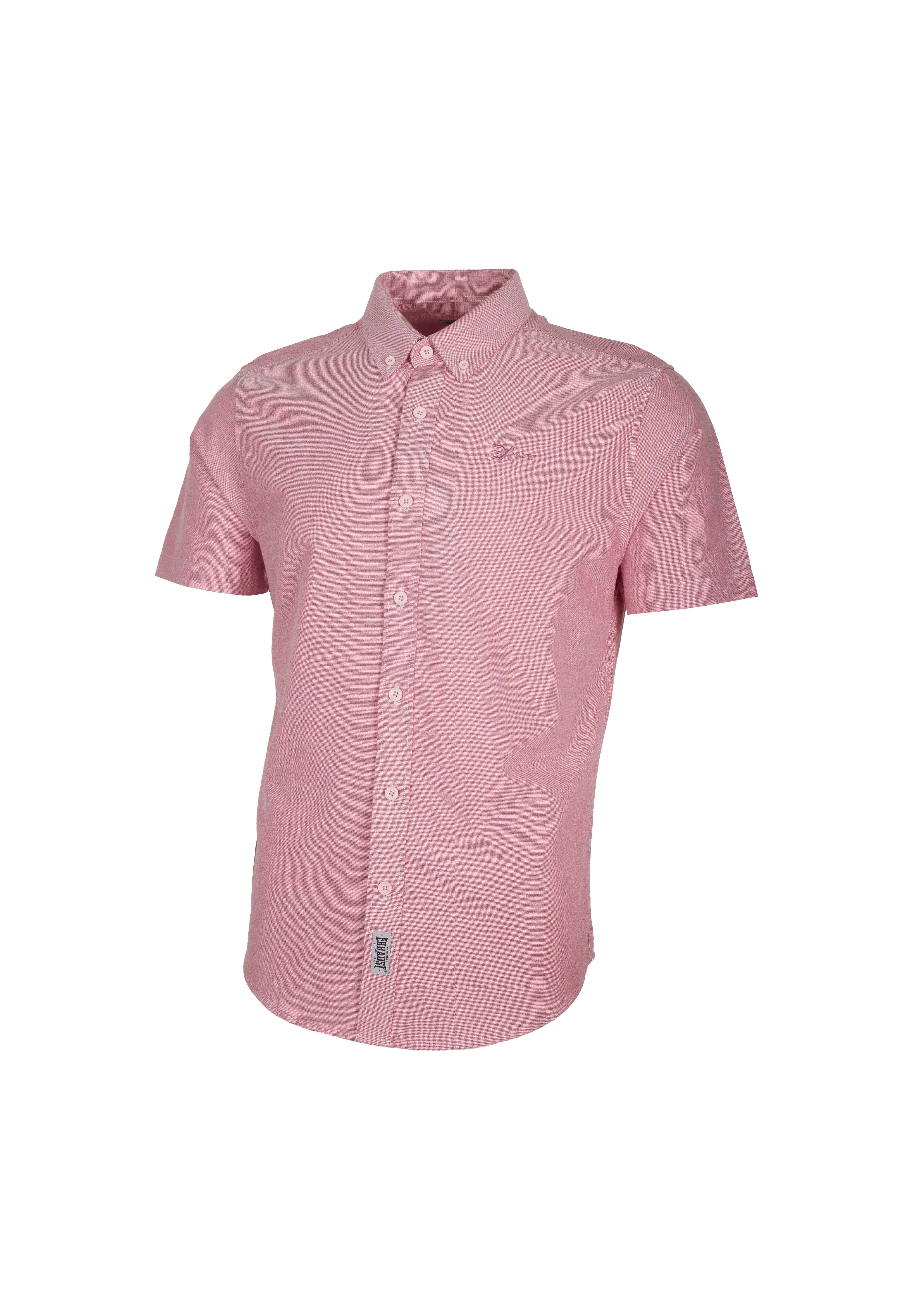 EXHAUST 100% Cotton Short Sleeve Shirt [Slim Fit] (SET A) 1314