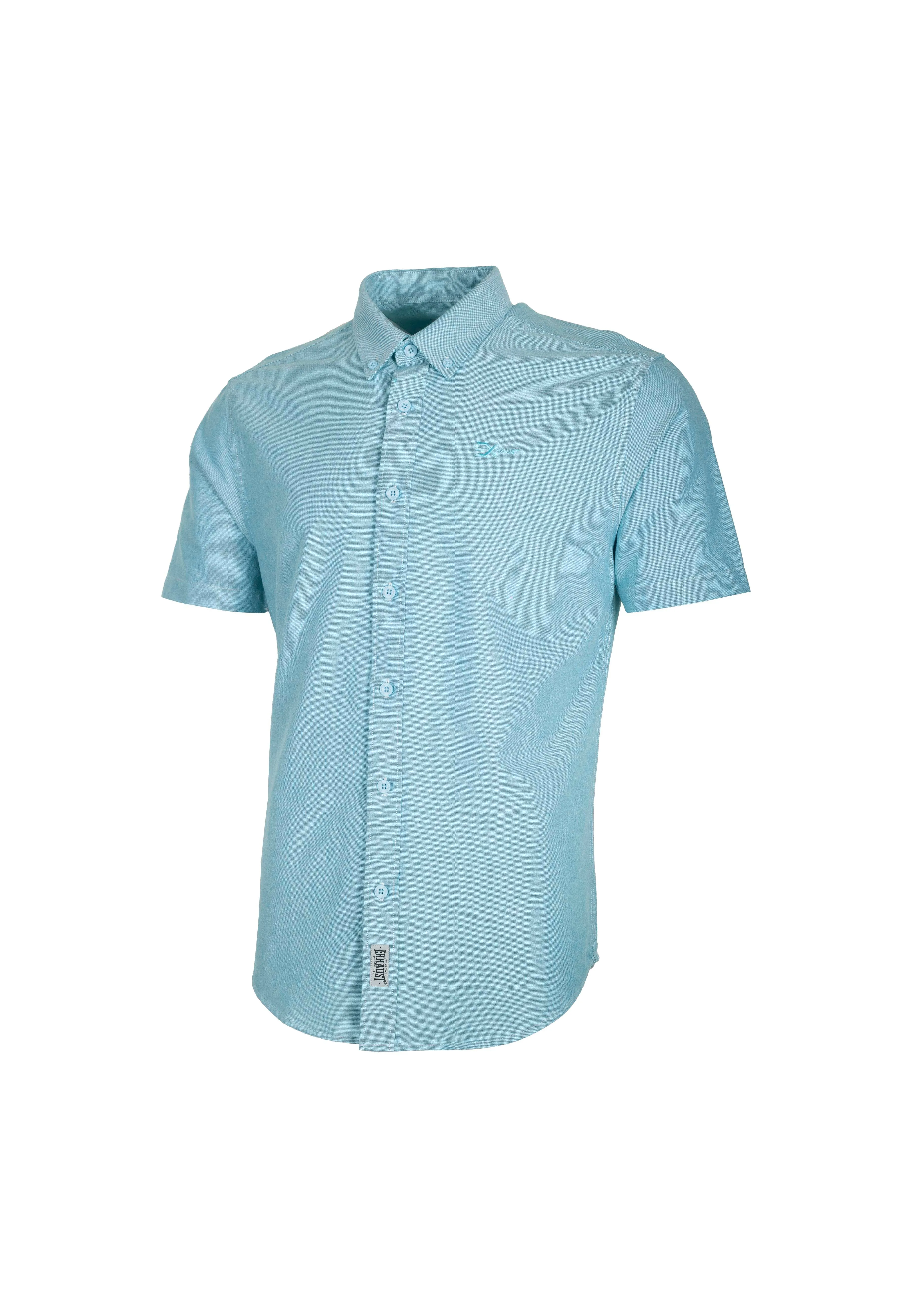 EXHAUST 100% Cotton Short Sleeve Shirt [Slim Fit] (SET A) 1314