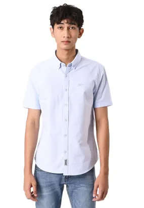 EXHAUST 100% Cotton Short Sleeve Shirt [Slim Fit] (SET A) 1314