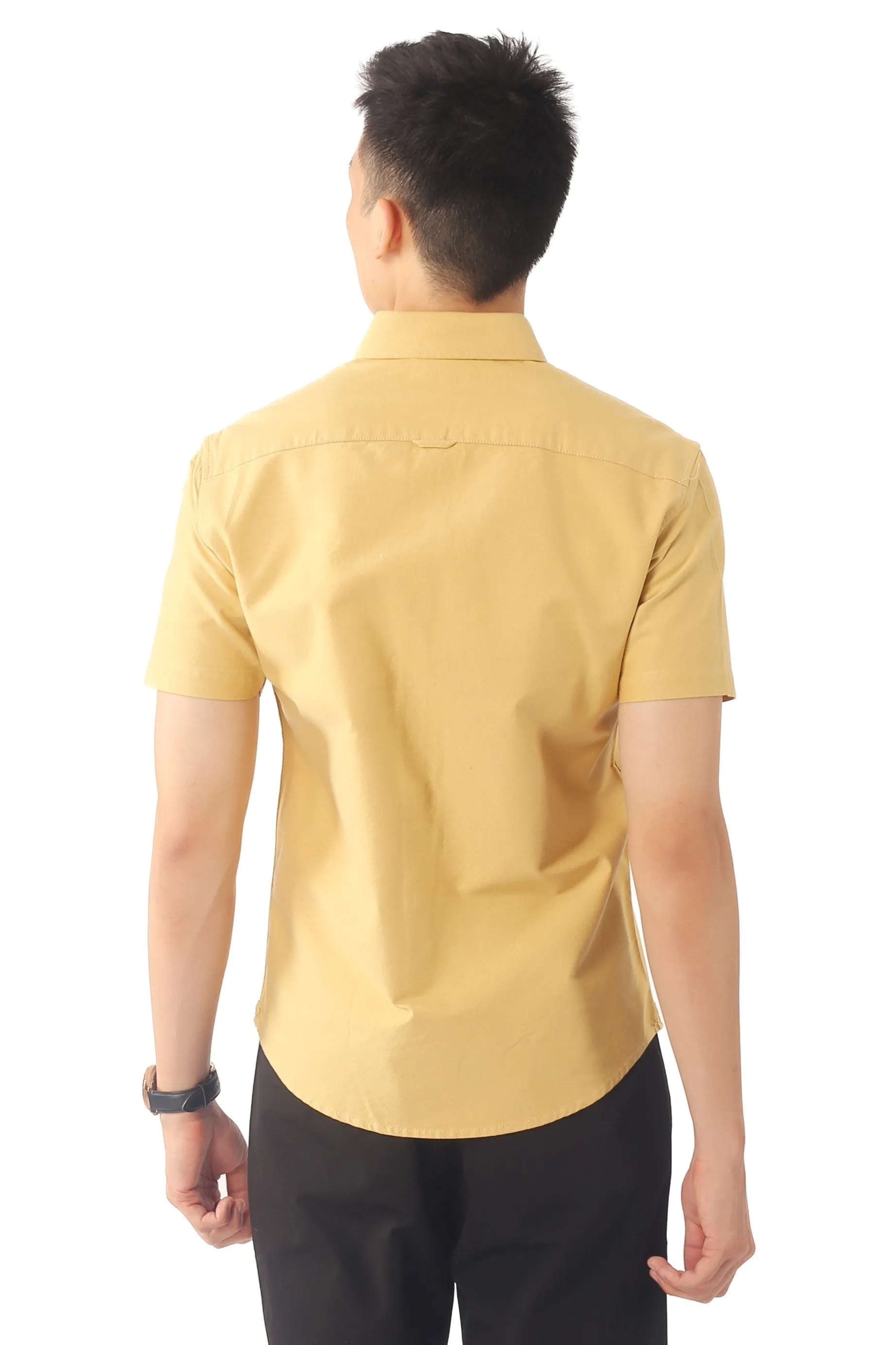 EXHAUST 100% Cotton Short Sleeve Shirt [Slim Fit] (SET A) 1314